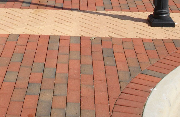 English edge clay brick pavers